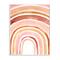 Stupell Industries Warm Red Shades of Abstract Arches Watercolor White Framed Wall Art